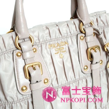 プラダ（PRADA）TESSUTO GAUFRE　レディース2wayトートバッグ　ライトグレー　BN1336-QR1-D32 